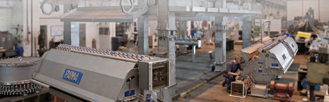 Foto: Werkshalle der PAMA Paper Machinery in Feiburg
